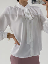 Thin Tie Blouse