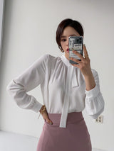 Thin Tie Blouse