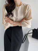 Bishop Sleeve Puff Blouse