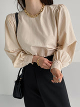 Bishop Sleeve Puff Blouse