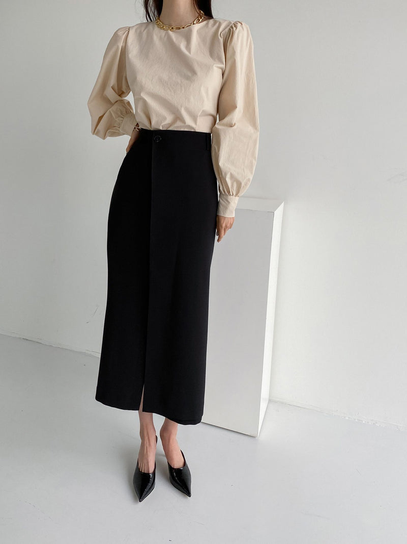 Bishop Sleeve Puff Blouse