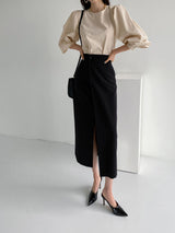 Bishop Sleeve Puff Blouse