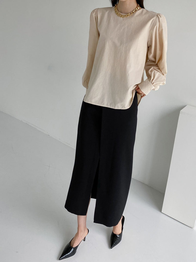 Bishop Sleeve Puff Blouse