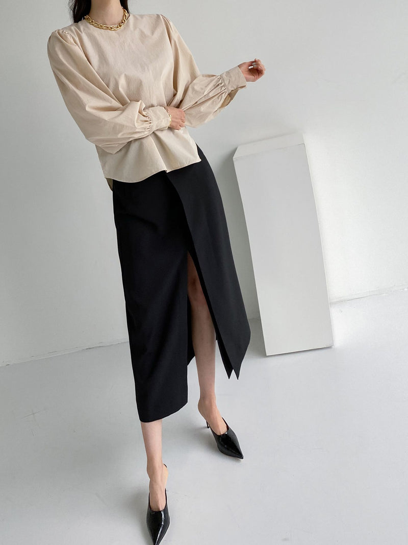 Bishop Sleeve Puff Blouse