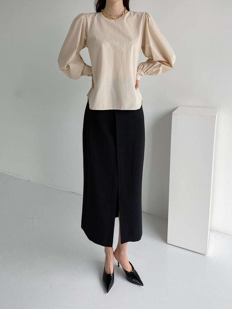 Bishop Sleeve Puff Blouse