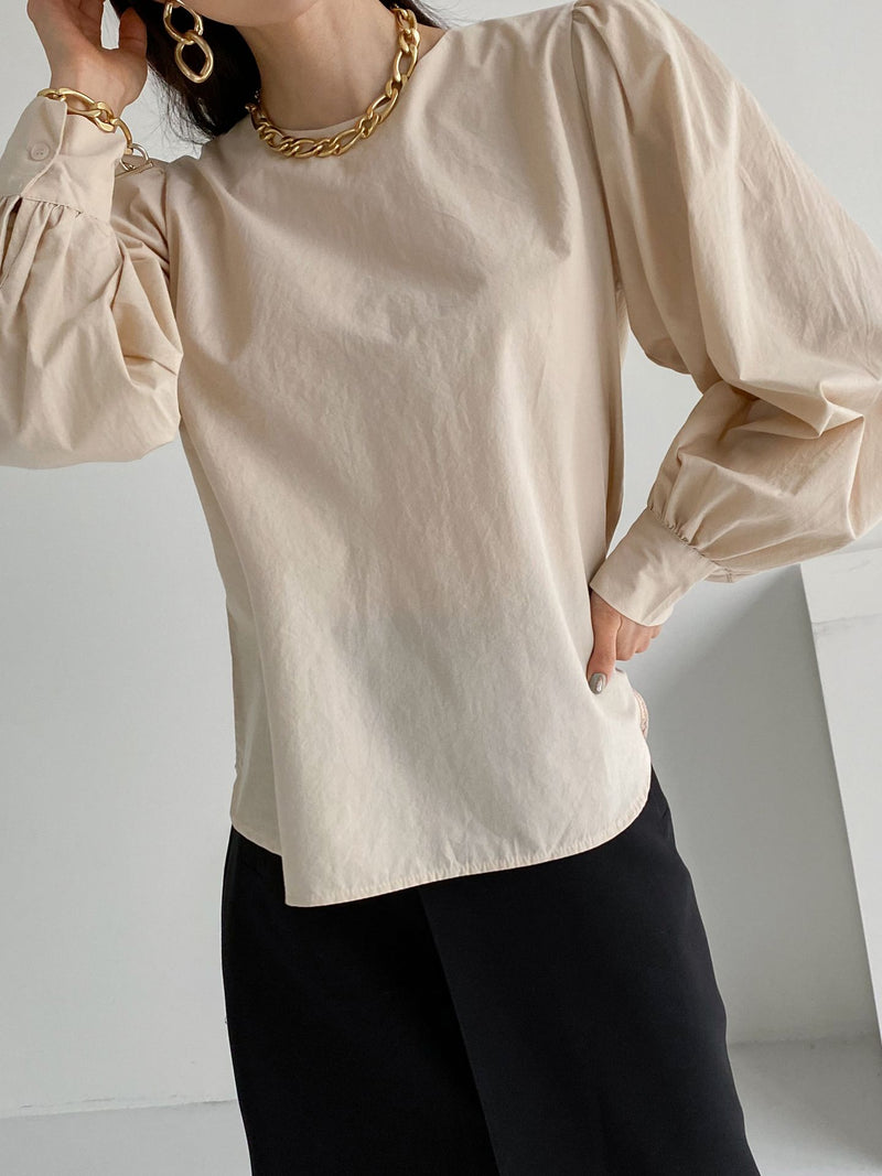 Bishop Sleeve Puff Blouse