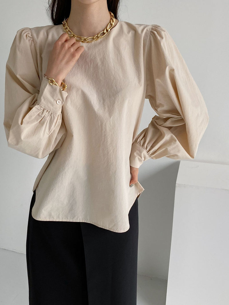 Bishop Sleeve Puff Blouse