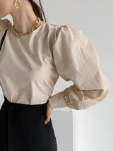 Bishop Sleeve Puff Blouse