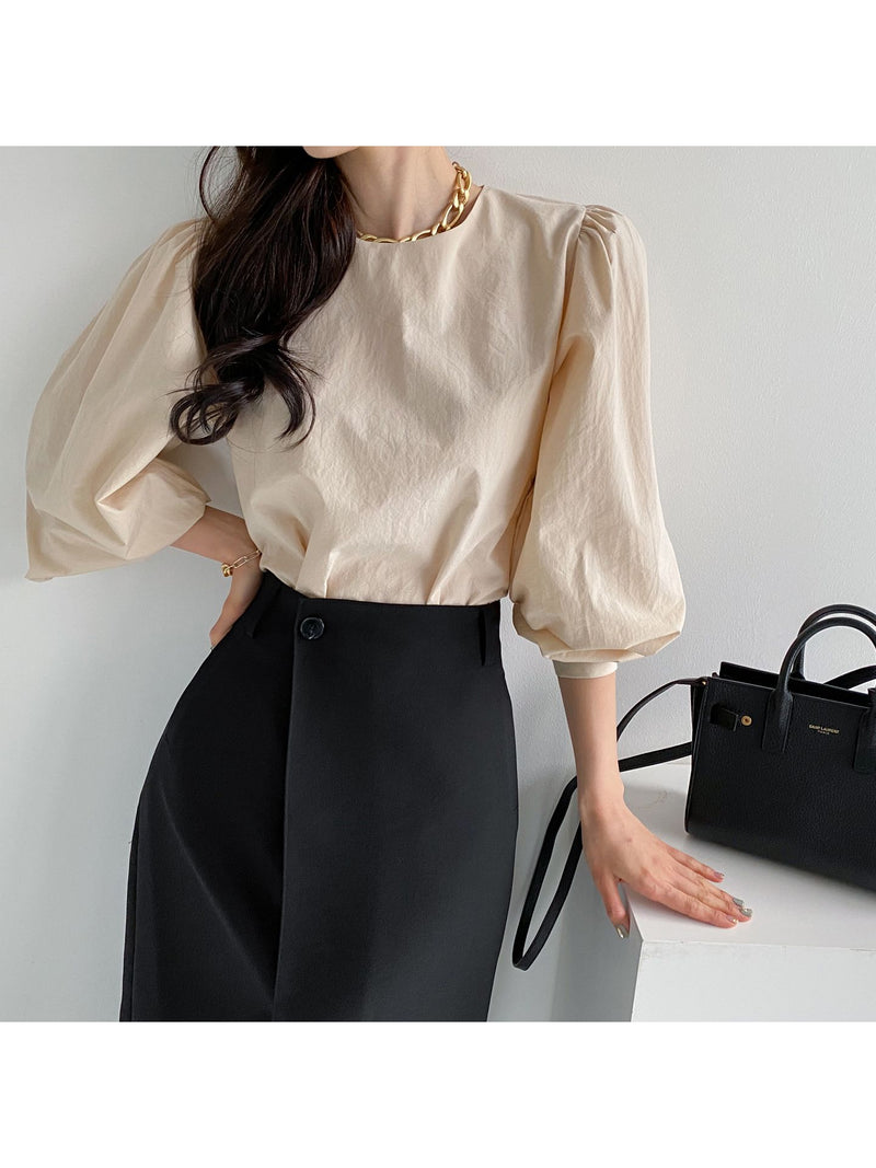 Bishop Sleeve Puff Blouse