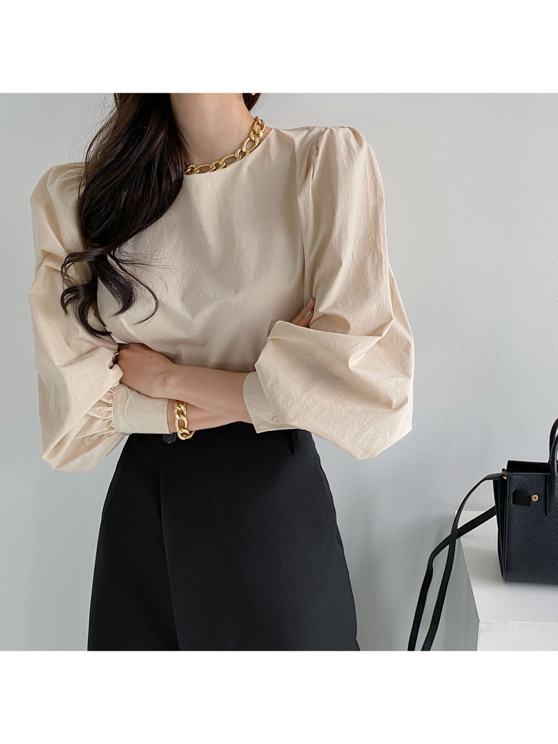 Bishop Sleeve Puff Blouse