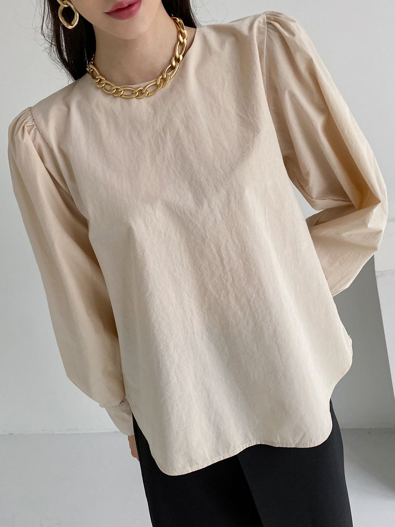 Bishop Sleeve Puff Blouse